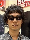 メンズパーマスパイラルパーマショートバング