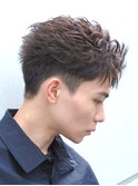 スパイキーショートフェザーショート短髪ツイストパーマ武蔵小杉