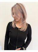 ミルクティーベージュ×レイヤー