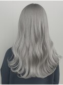【髪質改善】艶髪シルバーアッシュ×ロングレイヤー