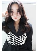 イメチェン美髪外ハネボブセンターパートセミロング
