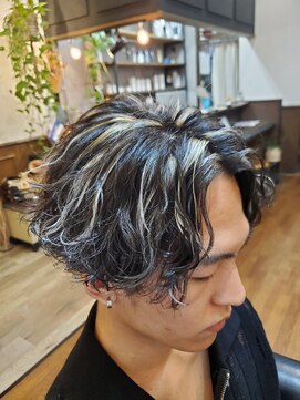 ヘアメイク ハプロック(hair make Huprok) 平巻きツイスト×ホワイトメッシュ