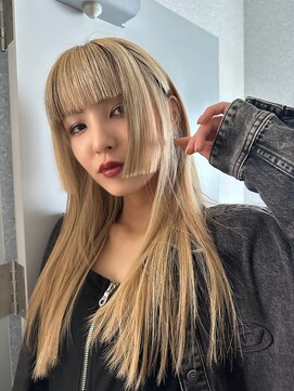 天神美容室 天神大名レイヤーカットデザインカラーブリーチ