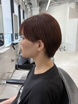 ヌーヴェル(nouvelle)&nbsp;丸みショート×オレンジブラウン