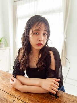 ウェーブ巻きロング