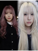 ナナ(NANA)&nbsp;ピンク・ミルクティーベージュ・レイヤーカット・ケアブリーチ