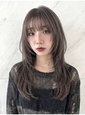 美髪レイヤーカット/顔まわりレイヤー/くびれロングレイヤー