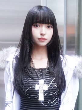 アイティー バイ アルバム 中野店(IT by ALBUM) 前髪カット顔周りレイヤー韓国ヘアダークアッシュ_F21404