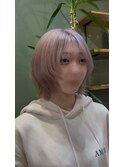 「周りと差がつく」ホワイトラベンダー×ハッシュボブ