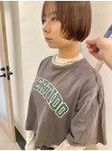 【前上がりのミニボブ】