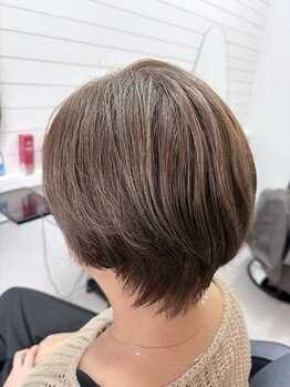 オーバー(OVER)の写真/骨格に合ったシルエットが魅力◇貴方に似合うショートヘアをご提案します。