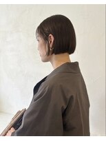 ファヴォリ(favori)&nbsp;【favori 自由が丘】ぱつっとボブ　ナチュラルブラウンカラー