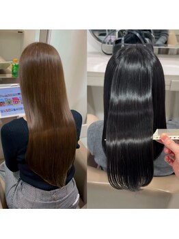 スイ オモテサンドウ(Sui OMOTESANDO)の写真/髪質改善のプロが叶える！指通り滑らかなうるツヤ髪へ導くオリジナルトリートメント☆[髪質改善ストレート]