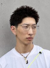 刈り上げのスパイキーショート[men's］