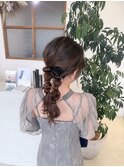 ツイン編みおろしアレンジ