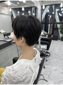 小顔ひし形 レイヤーカット 透明感カラー