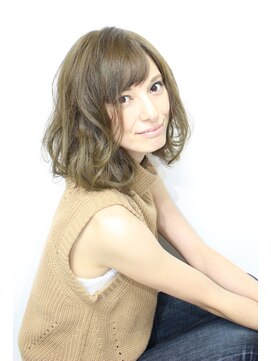 ヘアーデザインサロン スワッグ(Hair design salon SWAG) くせ毛風ゆるふわワンカールマッシュ♪