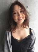 大人かわいいうざバングボブ・ピンクベージュ