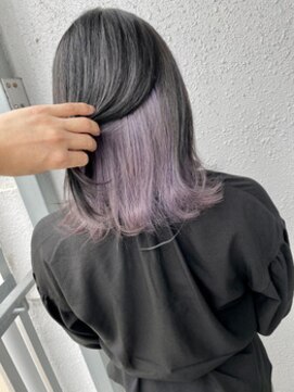 カプア 仙台駅前店(Kapua) インナーカラー/ラベンダーアッシュ/ケアブリーチ/外ハネボブ