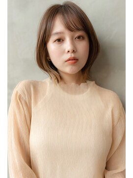 ランドバイハバナ 浅草(LAND by HAVANA) シンプルベージュ/20代くびれボブ