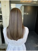 うる艶髪質改善×ハイトーンカラー×艶髪×ストレートロング