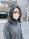 重めミディアム×深みブラウン