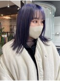 色落ちシルバー系寒色紫カラー/ハイトーン【青柳みゆ】