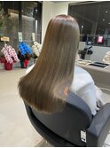 オリーブベージュ×ロング