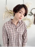 大人可愛い30代40代50ショートボブショート丸みショート