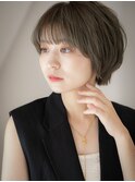 【Heil】 20代/30代/40代/ショートヘア/グレージュ/透明感カラー