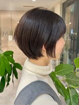 ミズチャーム(Ms.CHARM) ストレート丸みショート/ナチュラルブラウン