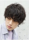 波巻きスパイラルパーマツイストパーマ刈り上げマッシュ名古屋栄