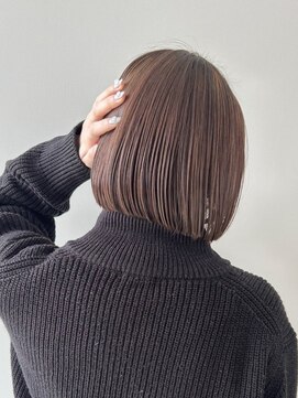 ファルファラ(farfara) 【farfara】丸みボブ/ココアベージュ（問屋町テラス）永尾明日香