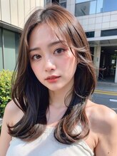 rebornこだわりの【赤味をおさえた透明感カラー】【抜け感イヤリングカラー/インナーカラー】をご紹介*♪