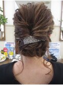 ヘアセット まとめ髪 おくれ毛 浴衣着付け