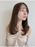 【安岡 大介】韓国レイヤー/サラ艶ロング/シースルーバング