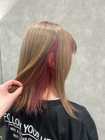 プライズ 成増店(prize)&nbsp;ミルクティーピンクインナーカラーデザインカラー成増地下鉄成増