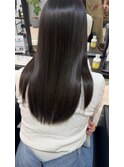 20代30代40代ストレートアッシュページュ髪質改善カラー