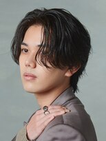 エルマーク 梅田(L-MARK) センターパートニュアンスパーマ韓国カルマパーマコンマヘア