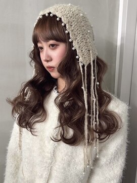 カシェ ホリエ(CACHE HORIE) ウェーブ / コテ巻き / ブラウンカラー / ブリーチなし