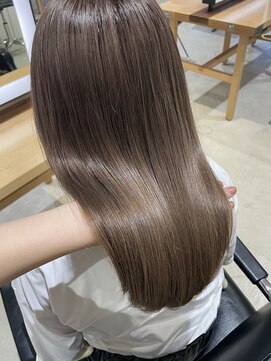 カイラ(KAILA) ミルクティーベージュブリーチあり艶カラーグレージュ◎杉本