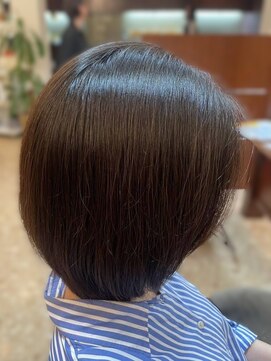 ヘアメイク クリア 本店(hair+make CLEAR) ツヤツヤショートボブ！30代40代50代