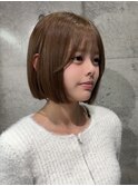 イメチェンヘアスタイル/外ハネボブ/ブルーブラック