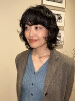 ネロ ヘアサロン ネイビー 渋谷(NERO HAIRSALON NAVY)&nbsp;【ヤベハルカ】ウルフパーマ　黒髪パーマ　ボブウルフ