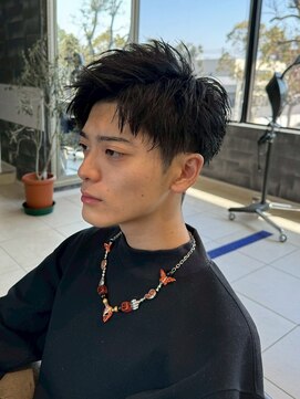 アロー 船橋店(AROH) メンズショート/スパイキーショート/ブルーブラック/船橋駅/船橋