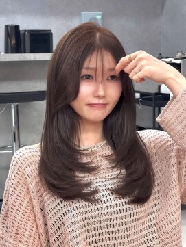 SSAW ブラウンベージュ＋ロングレイヤー