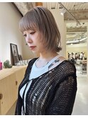 【NEELU_misa】レイヤーカット ホワイトベージュ
