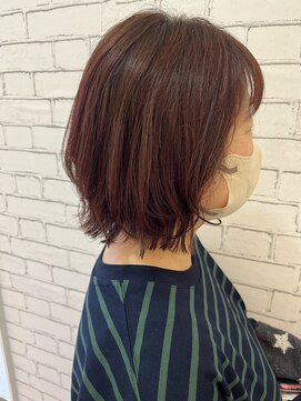 レイヤー×ピンクブラウン