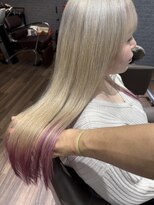 カット ハウス ボブ CUT HOUSE BOB&nbsp;ミルクティーベージュ×ラベンダーピンク♪