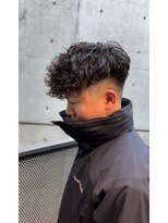 イーラ アメ村店(era)&nbsp;スペインカールパーマ/メンズ/刈り上げ/眉毛/ツイスト